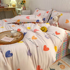 Zevolim| Abstract Chessboard Single Bed Linen Set