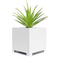 Alora Steel Cube Planter - Architectural Heavy Duty (16 Guage) Indoor / Outdoor Block (10" / 14" / 18" / 23" Square)
