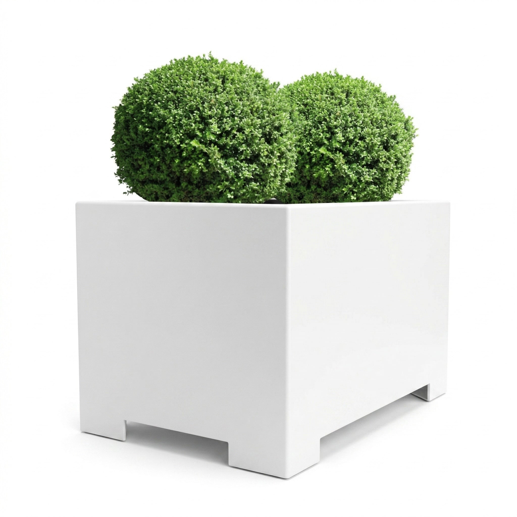 Alora Steel Rectangle Planter - Architectural Long Block (16 Guage Metal) Indoor / Outdoor Box (13" - 23" Long)