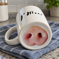 Hidden Nose Ceramic Mug