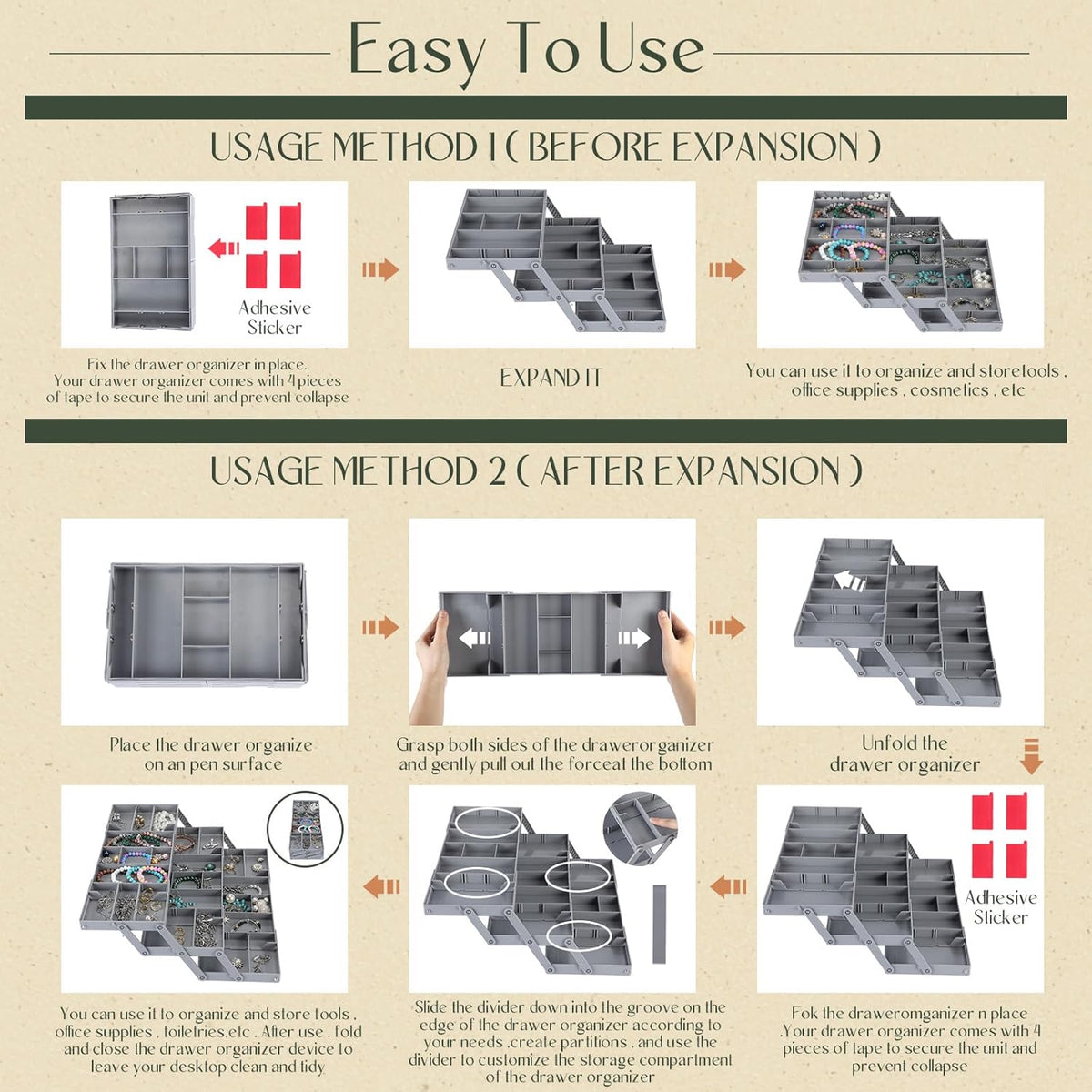 OrgaMaster Pro — Finally sparkling clean order and maximum space in seconds!