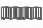 Backyard Dog 32" Tall Freestanding Outdoor Dog Gate - Weatherproof, Adjustable, Foldable Barrier (28" - 80" Extra Wide)