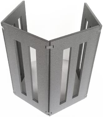 Backyard Dog 32" Tall Freestanding Outdoor Dog Gate - Weatherproof, Adjustable, Foldable Barrier (28" - 80" Extra Wide)