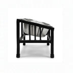 Baron Tilted Double Bowl Diner - Modern Wrought Iron Stand w/ Slanted Dog Bowls (5.5" / 8" H)