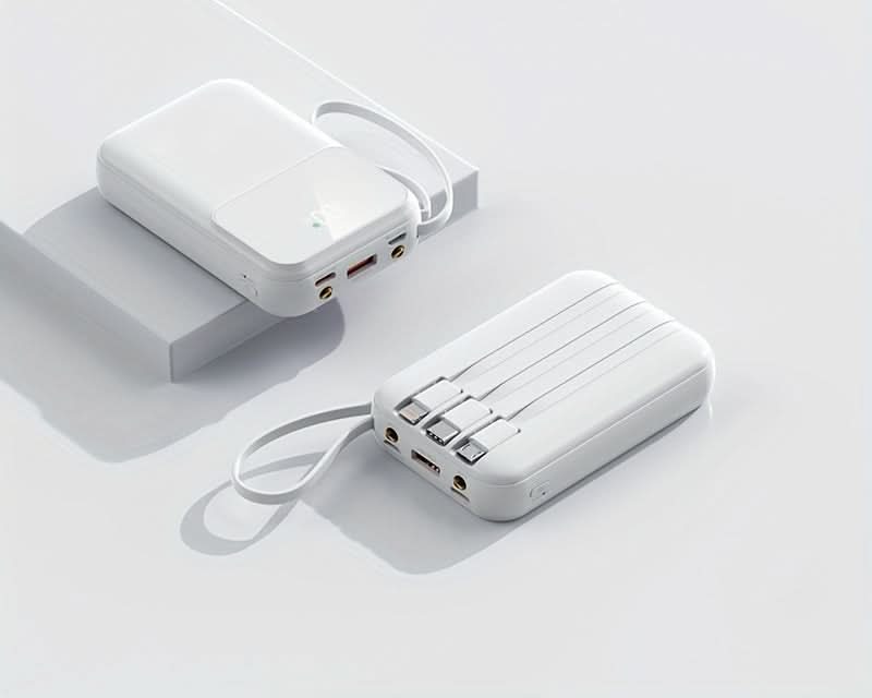 10000mAh Portable Power Bank with Cables