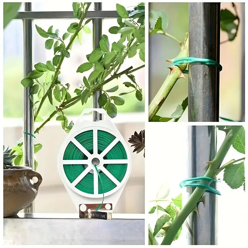 Zevolim| Garden Wire Twist Band – 50m Roll for Plants and Gardening