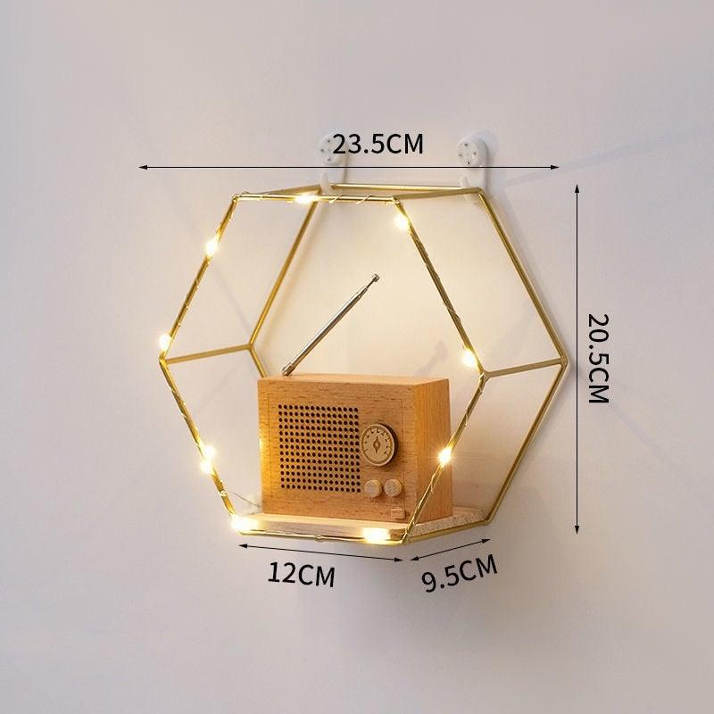 Unique hexagonal wall pot holder vacation