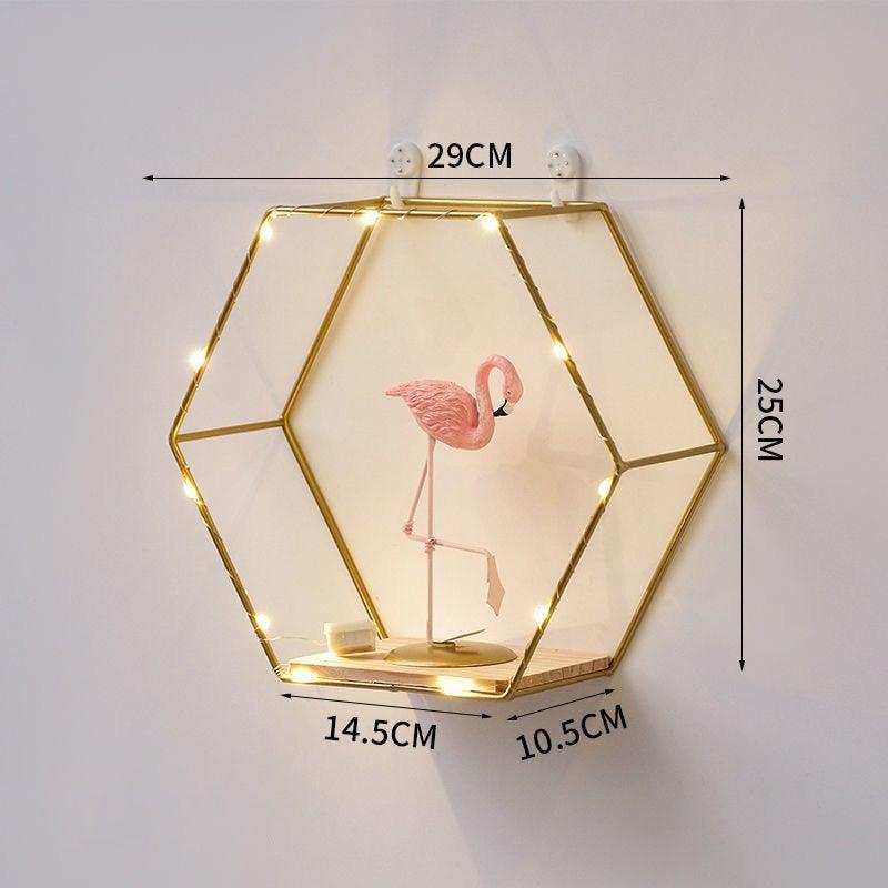 Unique hexagonal wall pot holder vacation