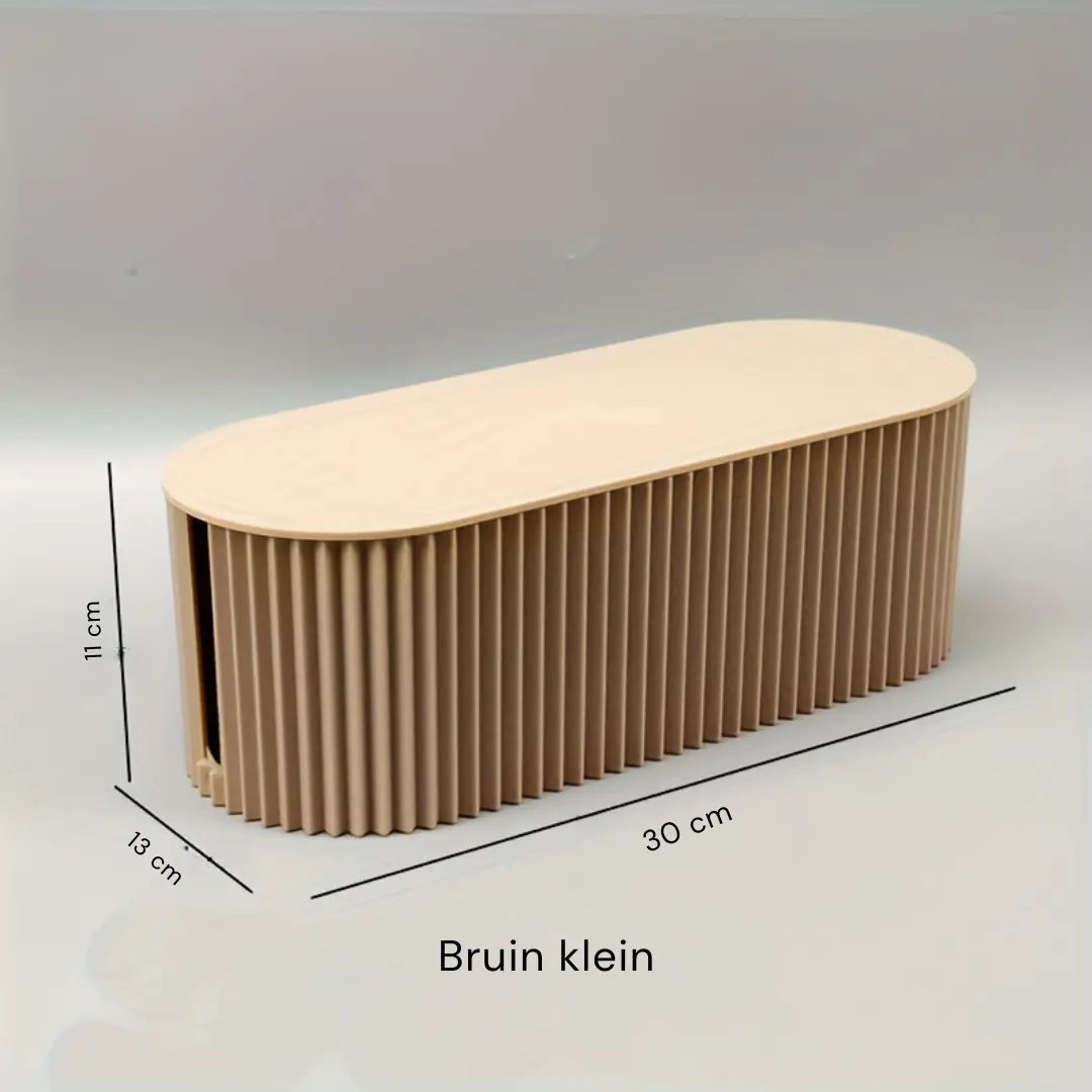 Ordoca Cable Box Desk Organizer | Cable Management & Storage | White | 30x11x13 cm