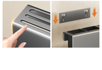 ChefSpace Wall-mounted Knife Holder with Cutting Board Storage – Stainless Steel Bowlift
