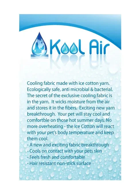 Cooling Mat for Dogs & Cats - Small Dog - Large Breed | Kool Air Fabric by cloak & dawggie