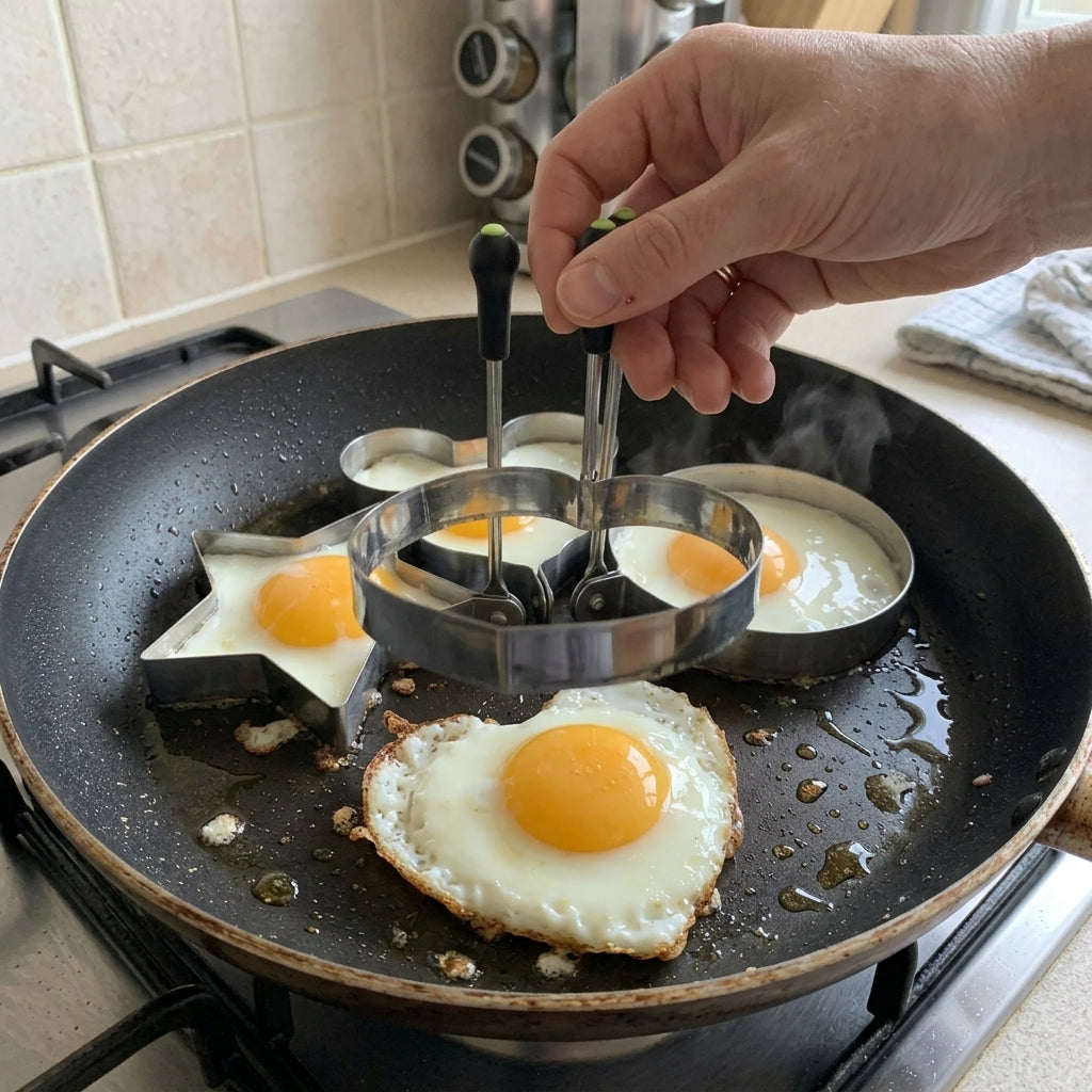 5pcs/set Stainless steel Fried Egg Mold Pancake Rings