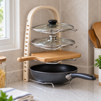 Stainless Steel Pot Lid Rack Spoon Holder