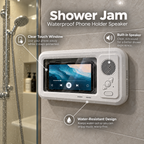 Shower Jam Waterproof Phone Holder Speaker
