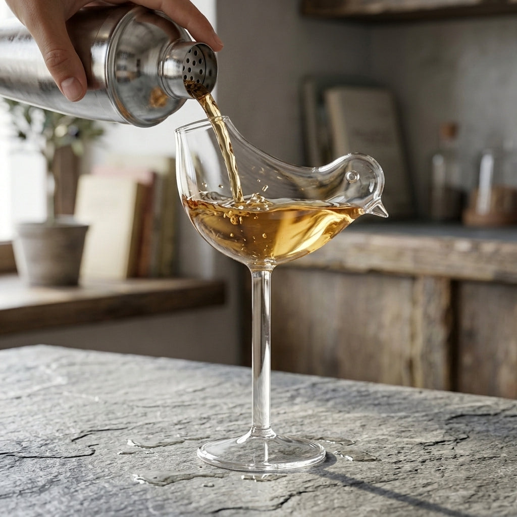 Bird Shape Creative Cocktail Glass