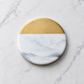 Luxury European Style Marble Stripes Ceramic Coaster