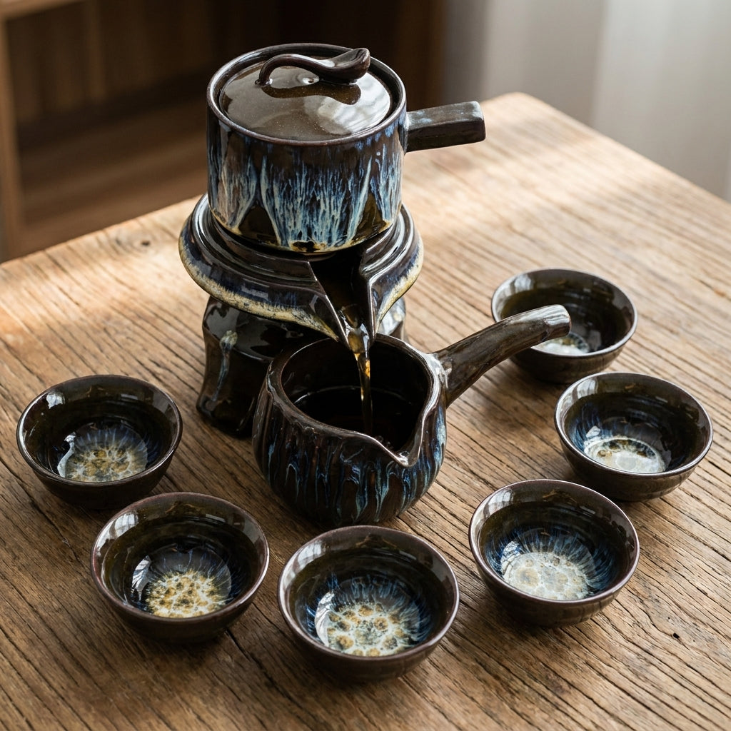 Vintage Chinese Style Unique Ceramic Tea Set