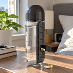 Water Bottle Daily Pill Organizer
