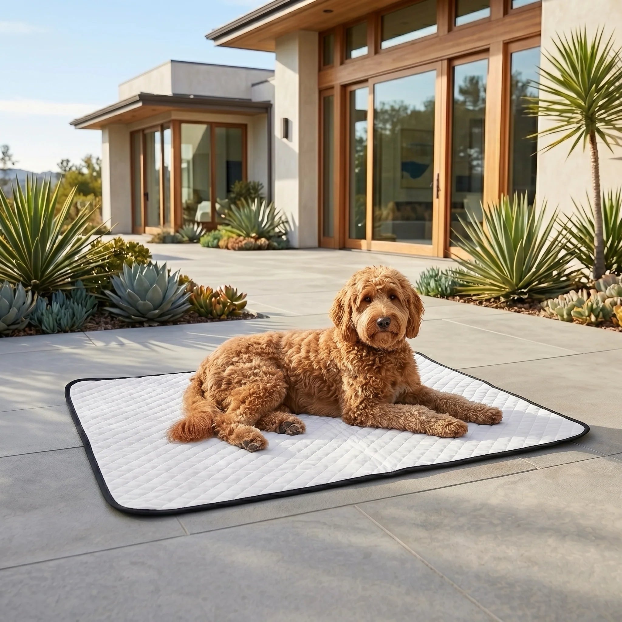 Cooling Mat for Dogs & Cats - Small Dog - Large Breed | Kool Air Fabric by cloak & dawggie