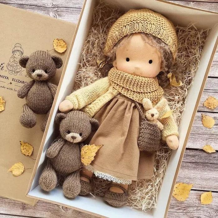 Zevolim Poppi | Handcrafted Waldorf Cuddle Doll | Soft, Organic & Non-Toxic