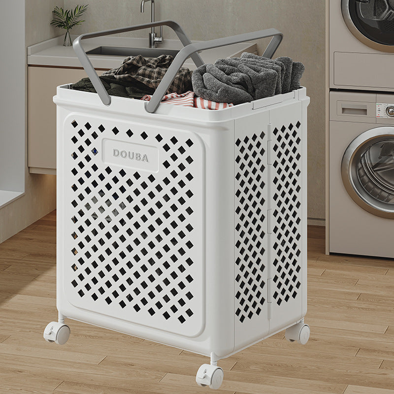 Laundry basket with wheels | Fold, roll, and organize