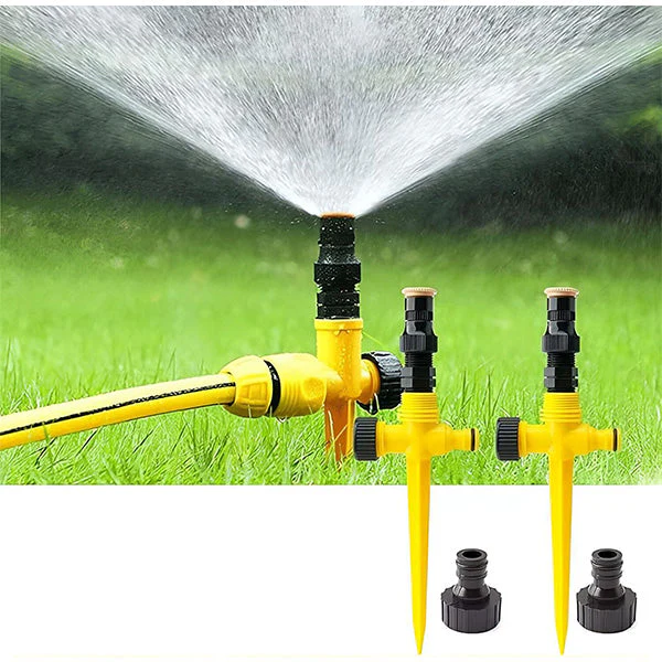Zevolim| 360° Garden Sprinkler, Water-Saving with Adjustable Spray Patterns