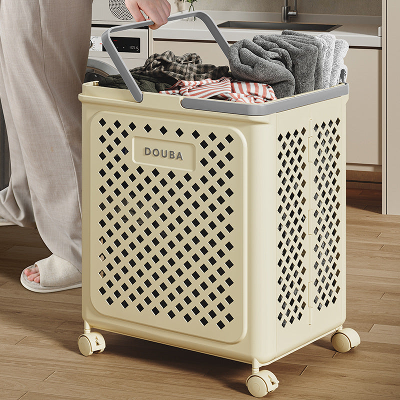 Laundry basket with wheels | Fold, roll, and organize