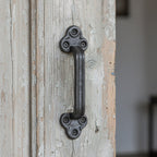 Cast iron door handle in vintage style