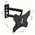 TV wall mount, swiveling and tiltable
