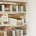 Wall-mounted storage box with compartments