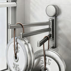 Suction cup holder for kitchen towels, rotatable
