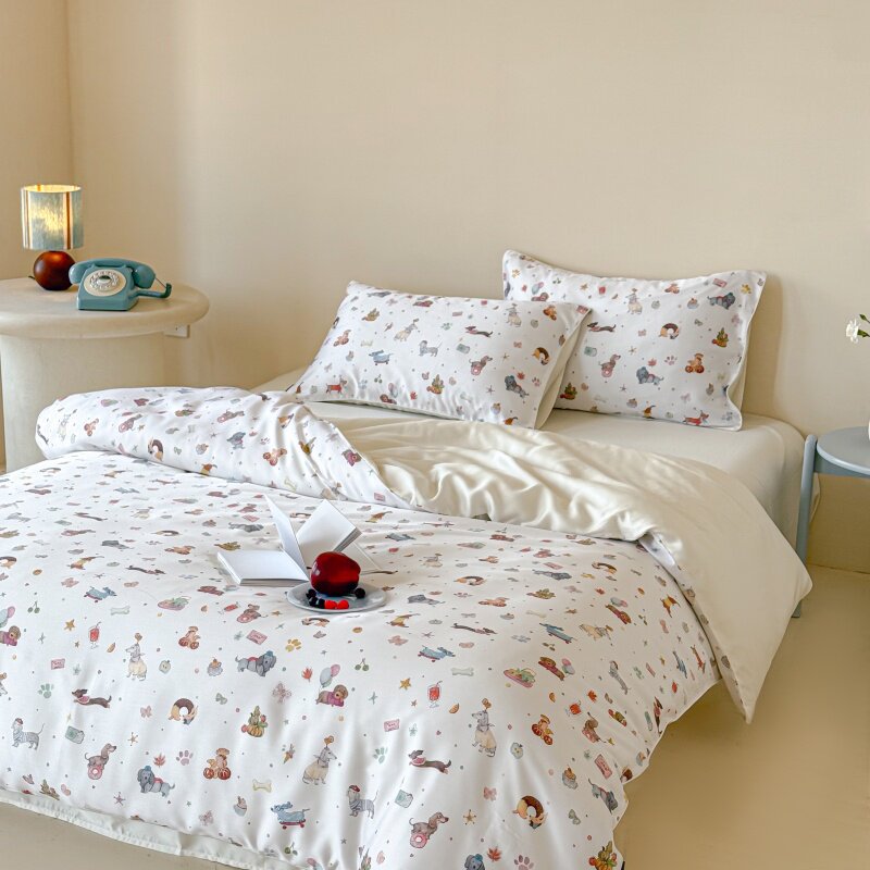 Lyocell bedding set, 4-piece, 3000–3500 g