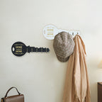 Wood key holder for the wall