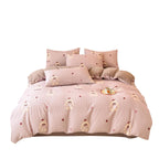 Cotton bedding set with waffle pattern, 100% cotton