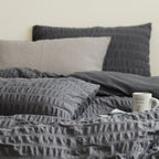 Cotton bedding set, 4-piece, bubble pattern
