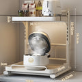 Microwave and kitchen appliance shelf, multi-tiered