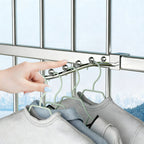 Wall hooks for clothing, stainless steel, multiple