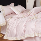 Cotton bedding set, 4-piece, long-staple