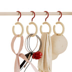 Plastic ring holder for hats and bags