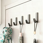 Aluminum wall hooks with adhesive surface