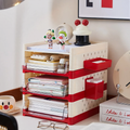 Lochplatte shelf with extendable compartments, 2-layer