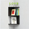 Corner shelf triangular, artificial wood, various sizes