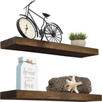 Wooden wall shelf, floating