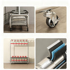 Mobile steel dress rack