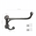 Cast iron wall hook with bird motif