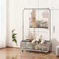 Mobile steel dress rack