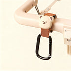 Aluminum stroller hook