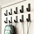 Aluminum wall hooks with adhesive surface