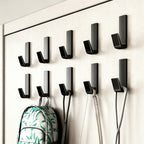 Aluminum wall hooks with adhesive surface