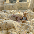 Cotton bedding set with double gauze, 4-piece